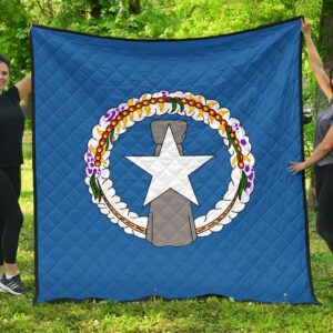 Northern Mariana Islands Flag Premium Quilt A6  Quilt